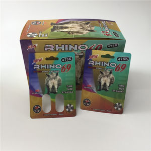 5G Vial Rhino 69 7 Medizin-Pillen-Kapsel-Flasche mit 3D-Effekt zur Männlichen Verbesserung, Crazy Rhino 69 7 Kapseln - Product Image 2