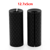 Poignées de barre de musculation en silicone robustes et personnalisables avec logo pour entraînement de fitness et haltérophilie – Poignée épaisse pour entraînement des bras