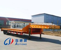 Remorque plateau semi-remorque 40 pieds à 3 essieux en acier pour transport de conteneurs, fabrication chinoise, vente chaude