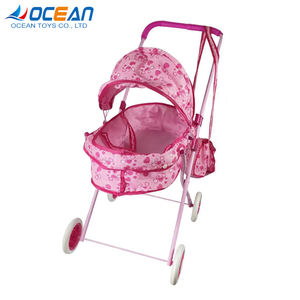 Préscolaire semblant jouer en plastique chariot belle bébé poupée jouet porteur - Product Image 1