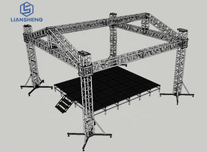 Aluminum Studio <strong>Truss</strong> <strong>Speaker</strong> Stand DJ Light Lift Tower <strong>Truss</strong> Stage Spigot Triangle <strong>Truss</strong> - Product Image 4