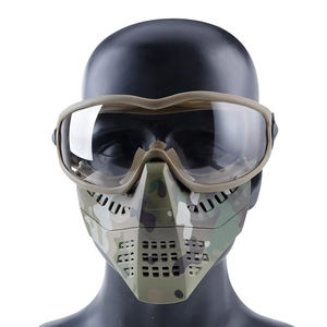 Tarnfarben-Nylon Doppelmodus Abnehmbare Leichtgewichtige Taktische Schutzmaske für Outdoor-Sportarten Hochdruck DO XI MA-106 - Product Image 3