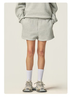 Nouveaux shorts de sport décontractés en molleton multicolores, amples, en coton, avec cordon de serrage, essentiels pour le sport, pour femmes