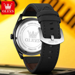 9962 Oem logo Watch Waterproof Fashion Classic Relojes Wrist Custom Calendar <b>Leather</b> Luxury Men Quartz Watches - Product Image 5