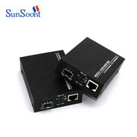 Convertidor de medios Gigabit SFP 1 SFP a 1 transceptor RJ45 10/100/1000M interruptor de fibra óptica compatible con módulo 3KM/20KM LC/SC SFP