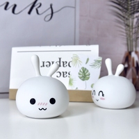 Lampe LED USB tactile rechargeable en silicone souple pour bébé, petite veilleuse de chevet pour chambre d'enfant, cadeau idéal