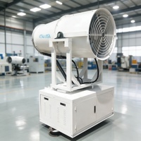 Canon à brouillard d'eau puissant de 50 m avec un débit d'air élevé pour la réduction de la poussière sur les chantiers de démolition