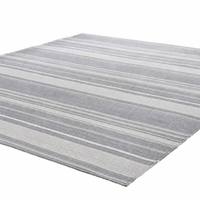 Striped Low Pile Carpet Rug Smooth Woven Fabric Spring/Summer 190x190cm (2 Tatami Mats) Washable Non-Slip Anti-Mite