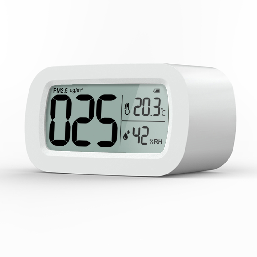 Детектор качества воздуха PM2.5, регистратор данных, измеритель влажности и влажности воздуха в помещении, белый