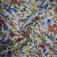 Lin mélange imprimé élégant 14*14 Lin155GSM 140CM pour la mode contemporaine, tissu tissé tendance, MOQ2M