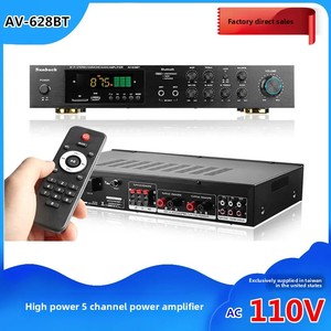Âm thanh gia đình Av-628BT Bộ khuếch đại công suất cao 5 kênh 800W Bộ thu không dây 110V/220V với kết nối BT - Product Image 6