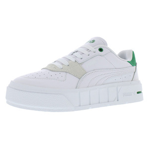 รองเท้าผ้าใบ Puma Cali Court Match สำหรับผู้หญิง สีขาว ครีม เขียว สไตล์ลำลอง - Product Image 1