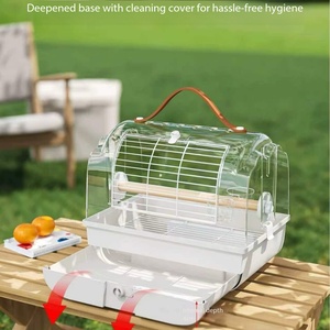 Jaula de Transporte para Aves Transparente y Portátil, Transpirable, para Loros Pequeños, con Compartimento Extraíble, Venta al Por Mayor - Product Image 5
