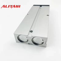 Cylindre ALITAIR série TN, cylindre à double tige standard, double cylindre pneumatique en acier de petite taille