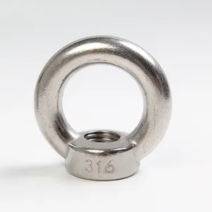 Wholesale Stainless Steel 304 Lifting Eye Nut M22 Forged Round Ring Shape Din582 Oval Eye Nuts