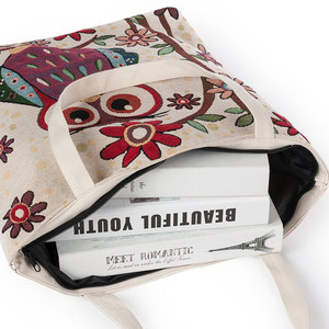 Sac de plage à motif d'éléphant pour femmes, sacoche à bandoulière simple, fourre-tout, de grande capacité, style ethnique, personnalisé, 2021 - Product Image 2