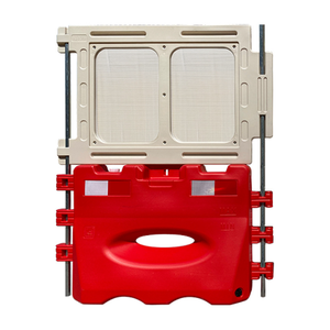 Bảo vệ đường sắt HDPE đường rào cản an ninh hàng rào bãi đậu xe rào cản cho an toàn nước điền vào rào cản đường khối chướng ngại vật - Product Image 1