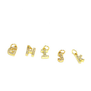 Abalorios de 26 <span class=keywords><strong>A</strong></span> <span class=keywords><strong>a</strong></span> 26 <span class=keywords><strong>A</strong></span> para fabricación de pulseras y collares, charms con letras chapadas en oro y cobre, gran oferta, <span class=keywords><strong>2022</strong></span> - Product Image 6