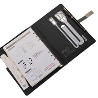 Carpeta multifuncional A5 para negocios, libro de carga inalámbrica, unidad Flash USB, Notebook, logotipo personalizado, regalos de oficina, Banco de energía, Notebook