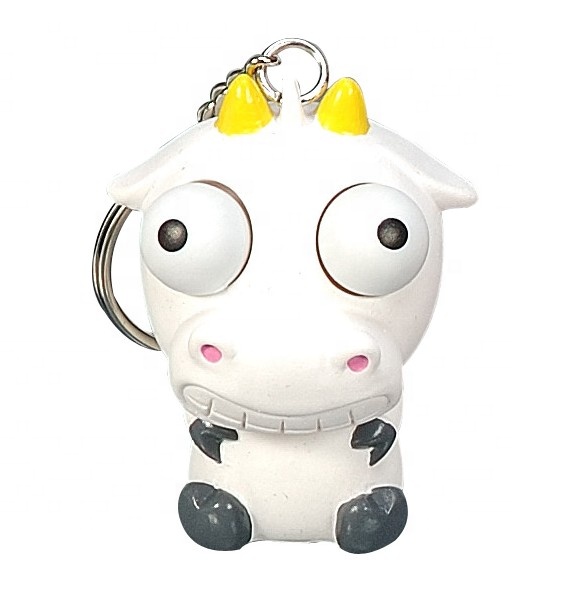 ПВХ пластик пользовательские рекламные Забавный глаз поп Squishy игрушечные лошадки Squeeze брелок