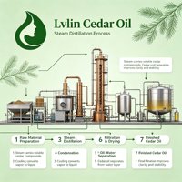 Huile essentielle de cèdre 100% naturelle pour l'aromathérapie, les soins capillaires, la fabrication de parfums et de savons, personnalisation OEM et étiquette privée disponible