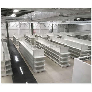 고품질 100kg/층 슈퍼마켓 선반 곤돌라 상점을 위한 두 배 편들어진 금속 선반 - Product Image 6