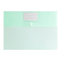 8 pochettes et dossiers transparents A4, 8 couleurs, avec bouton, réutilisables pour la maison, le bureau et l'école