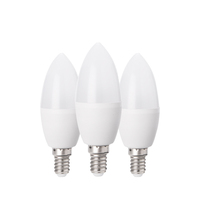 AMPOULE LED 5W 7W B22 E27 E14 Skd Ckd OEM ODM Usine CE RoHs Économie d'énergie Smart LED Bougie Ampoule Matière première