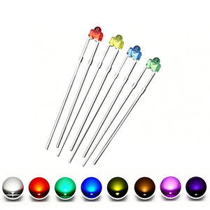 50PCS Diodos LED Tipo Chupete de 1.8mm, Kit Surtido de Luz Difusa Verde, Azul, Blanco, Amarillo, Rojo, Componentes DIY, Nuevo y Original - Product Image 1