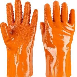NAIKAI Anti-Slip Particle Oil-Resistant Acid Alkali Resistant Dipped <strong>PVC</strong> Silicone-free Powder-free Open Cuff Opera Length <strong>Gloves</strong> - Product Image 5