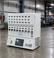 Gabinete Mezclador de Gases Múltiples, Sistema de Mezcla de Nitrógeno, CO2 y Oxígeno, hasta 8 Entradas de Gas, Reguladores GPNJD, Pantalla Táctil MCGS