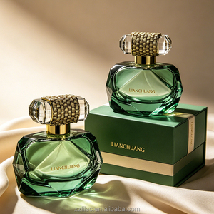 Botella de Perfume de Lujo con Logotipo Personalizado, Atomizador <span class=keywords><strong>en</strong></span> Spray, Envase Cosmético Vacío con Forro de Terciopelo Dorado Premium - Product Image 2