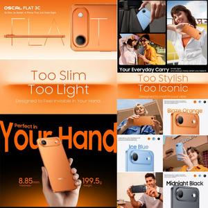 Dropshipping Blackview Oscal FLAT 3C Teléfono Móvil 4GB+128GB 6.56 pulgadas Android 16 Smartphone 4G Teléfono Celular - Product Image 4