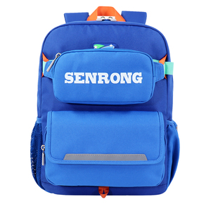 Kids Waterproof School <b>Backpack</b> Detachable Pencil Case Set Primary Students Spine Protection Large Capacity Color Block <b>Children</b> - Product Image 2