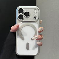 Coque de téléphone à protection intégrale pour objectif d'appareil photo, compatible iPhone 18 Pro, 17, 16, 15, 14, 13, 12 Pro Plus, finition mate électroplaquée