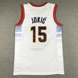 Maglia da Basket di Nikola Jokic, Jamal Murray, Aaron Gordon, Dikembe Mutombo, Stile Retrò, Cucita, per Uomo, Taglie S-2XL - Product Image 2