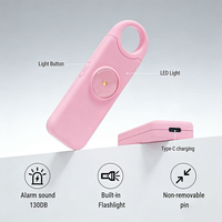 Alarme de sécurité personnelle SOS, signal sonore silencieux ou 130 dB avec appels d'urgence et SMS de localisation GPS pour les travailleurs, les familles et les bureaux