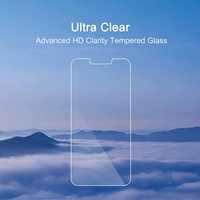 Protection d'écran en verre trempé 9H ultra-fin 2.5D avec colle intégrale et couverture complète pour 15 ProMax 16 Plus 18 Promax