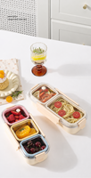 Großhandel 3-Fach Metall Bento Box Tragbare Edelstahl 304 Lunchbox Auslaufsicher Isolierte Lebensmittelbehälter