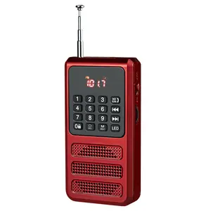 Top Sell Walkman Gurbani Mp3-speler Met Radio Met Type-C Oplaadpoort Quran Speaker Klaar Om Zak Kleine Radio Te Verzenden