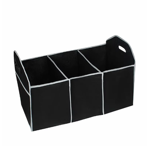 Caja de almacenamiento para maletero de coche, organizador plegable Extra grande con <span class=keywords><strong>3</strong></span> compartimentos, organizador de asiento de coche para el hogar, accesorios para Interior de coche - Product Image 1
