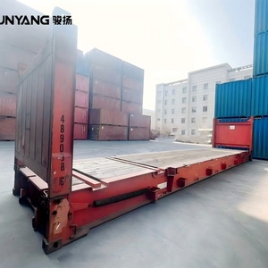 ตู้คอนเทนเนอร์เหล็กคอร์เทนแบบแบนขนาด 40 ฟุต มือสอง สภาพดี ขายดี เหมาะสำหรับบรรทุกสินค้าหนัก - Product Image 2