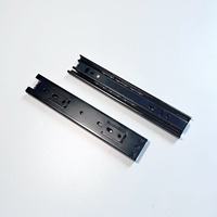 Glissière de tiroir domestique à roulement à billes, extension complète de 8 pouces (35 mm de largeur), 3 sections pliables, portable et facile à installer