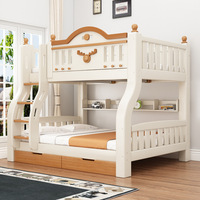 Massivholz Luxus-Etagenbett Ober- und Unterbett Multifunktional für Kleine Wohnungen Kinder & Jugendliche Doppelstöckig