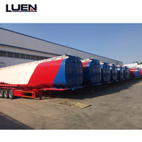 45000L Kohlenstoffstahl-Sattelauflieger-Tankwagen für Diesel-/Benzintransport, 3-Achser, 30 Tonnen Kapazität, Shandong