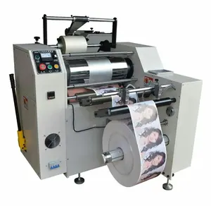 Yüksek hızlı etiket sonlandırıcı kağıt laminasyon makinesi rulo laminasyon makinesi
