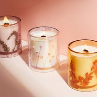 Makronen farbe Doppel glas Tasse Soja Wachs Holz Wick Diffusor und Duft kerzen Geschenkset Box Mehrfarbige Gläser Duft kerze