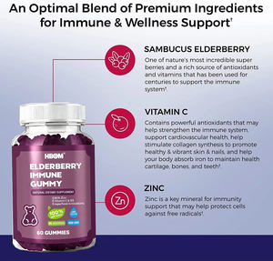 OEM ODM Antioxidantienreiche Holunder-Pektin-Gummis Nahrungsergänzungsmittel - Product Image 5