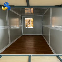 Casas Contenedor Plegables Prefabricadas de Entrega Rápida Directa de Fábrica, Dormitorio Temporal con Techo de Acero, Módulo Móvil para Camping