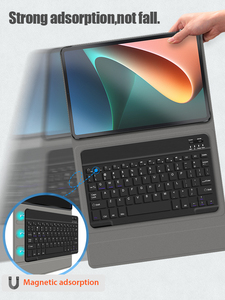 BT Bàn phím không dây bìa với Nga Tây Ban Nha Tiếng Anh Hàn Quốc Arabic cho Xiaomi Pad 5 Pro 12.4 inch máy tính Bàn phím trường hợp - Product Image 5